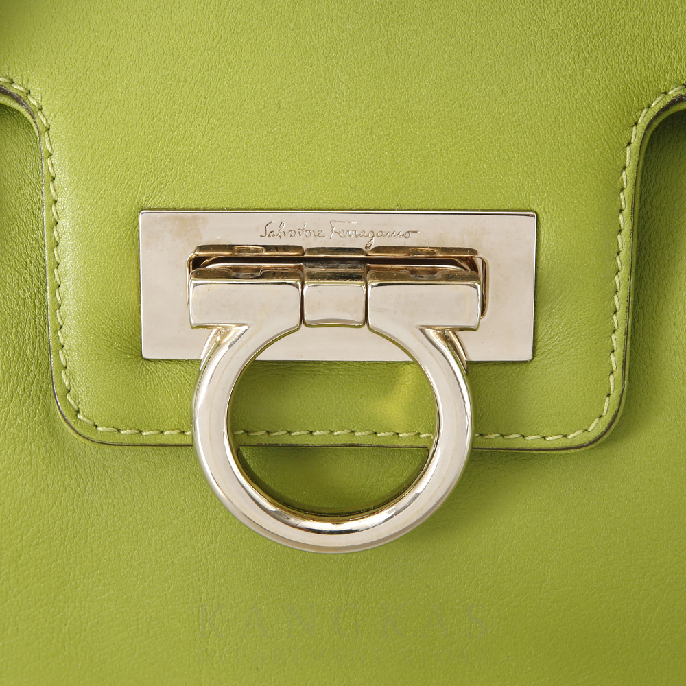 FERRAGAMO(USED)페레가모 간치니 플랩 탑 핸들백